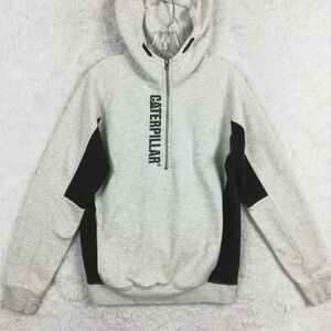 CAT Mens Hoodie‎ Sweatshirt Thompson 1/4 Zip Light Heather Gray Workwear M